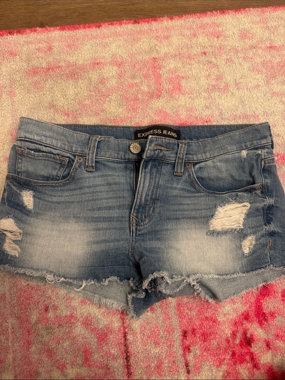 Size 4 express jeans mini shorts